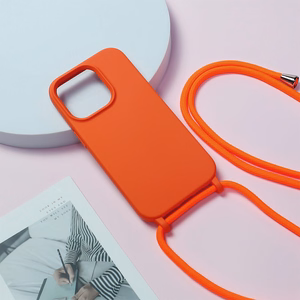 Hihna Silikoninen Suojakuori iPhone 15 Plus:lle design 1 oranssi