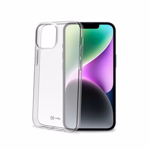 CELLY Gelskin takasuojakuori Apple iPhone 14, läpinäkyvä