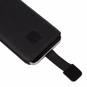 WONDER Deko Pouch Case (Size XXL) for Samsung S25 Ultra/S24 Ultra/M35/M23/A16 5G/Xiaomi Redmi 14C black