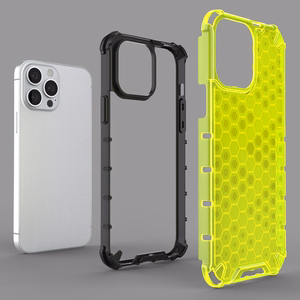 Honeycomb Asia panssari kansi TPU puskuri iPhone 13 Pro Max musta