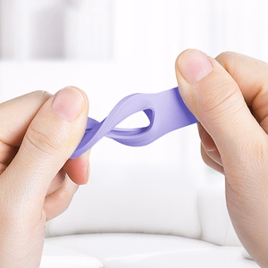 Crong silicone protective key-ring case for Apple AirTag 1 / 2, purple