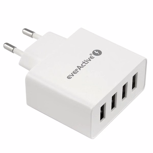 laturi EVERACTIVE SC-400 4 x USB 5A valkoinen