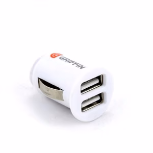 Autolaturi GRIFFIN USB-liittimellä (2xUSB 1A) valkoinen