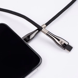 Forever Sleek -kaapeli USB-C - USB-C 1,0 m 60W musta