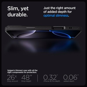 Spigen Liquid Air Suojakuori iPhone 16 Pro Max 6,9 - matta musta