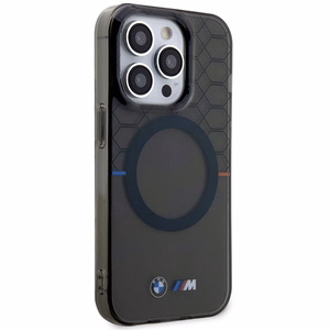 BMW BMHMP14LHGPK Suojakuori iPhone 14 Pro 6.1" harmaa/harmaa Pattern MagSafe