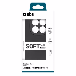 SBS Instinct Case for Xiaomi Redmi Note 15 - Black