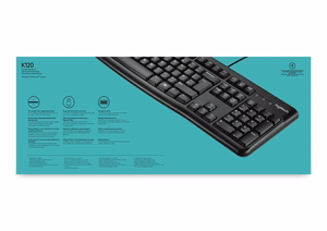 Logitech/LOGI K120 for Business langallinen USB-näppäimistö, International (US), musta OEM