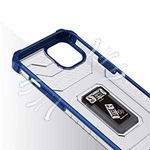 Crystal Ring Case Kickstand Kova Rugged Cover iPhone 12 mini sininen sininen