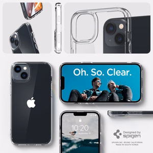 Spigen Ultra Hybrid iPhone 14 -kotelo - Kirkas