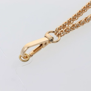 CHAIN #83 Puhelimen nauha / narun pituus 80 cm (40 cm silmukassa) / kaulaan - kultainen