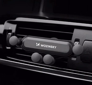 Wozinsky painovoima-auton puhelinteline ilmaventtiiliin musta (WCH-05)