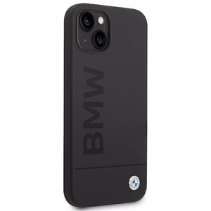 Kotelo BMW BMHMP14MSLBLBK iPhone 14 Plus 6.7 "musta / musta kovakotelo Silikoni allekirjoitus Logo Magsafe
