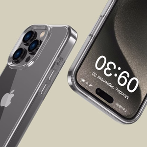 Tech-Protect FlexAir Hybrid Suojakuori iPhone 16 Pro:lle - läpinäkyvä
