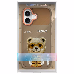 Nimmy Cool&Cute 2.0 Bear -suojakuori iPhone 17 - beige
