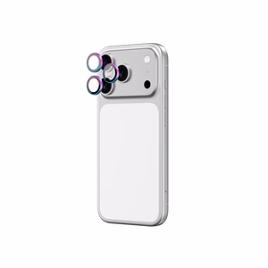 AmazingThing Linssilasi iPhone 17 Pro / Pro Max:lle sateenkaari-alumiinikehyksellä