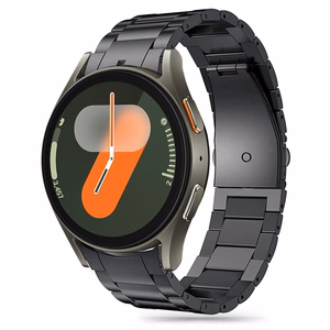 Tech-Protect Stainless Hihna Samsung Galaxy Watch 4/5/5 Pro/6/7/FE musta