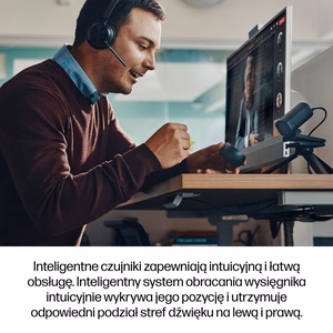 HP Poly Voyager Focus 2-M USB-C-C -kuulokkeet USB-C/A-adapteri latausteline