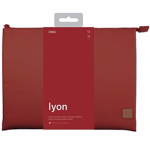 Uniq Lyon vedenpitävä RPET suojakuori 14" kannettavalle tietokoneelle - punainen