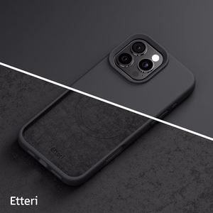 Etteri Silikoninen Mag suojakuori iPhone 16 Pro 6,3:lle musta