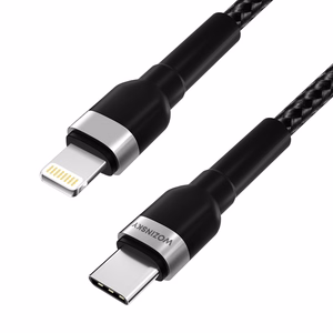 Wozinsky WNBCL2 Lightning / USB-C PD 30W kaapeli 2 m - musta