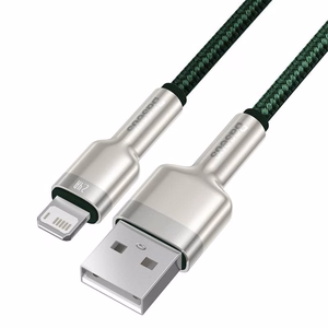 USB Kaapeli Lightning Baseus Cafule, 2,4A, 1m (vihreä)
