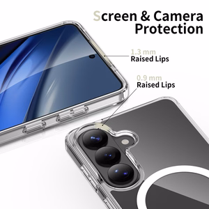Tech-Protect FlexAir Hybrid MagSafe suojakuori Samsung Galaxy S26:lle läpinäkyvä