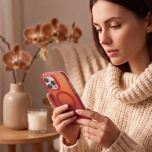 Tecto Shield Mistiq Mag suojakuori iPhone 14 Pro 6,1"-mallille, punainen