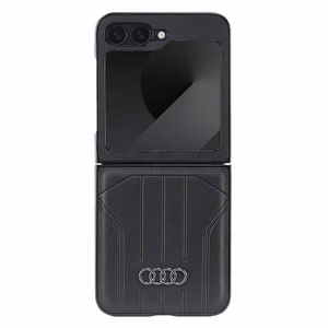 Audi Synthetic Leather MagSafe Suojakuori Samsung Galaxy Z Flip 6:lle - musta