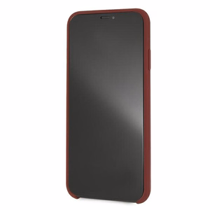 Mercedes Silicone Line kotelo iPhone Xs Max - punainen