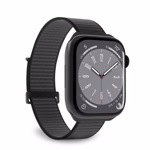 Puro Sport Nylon Hihna Apple Watch 38 / 40 / 41 mm:lle - Musta