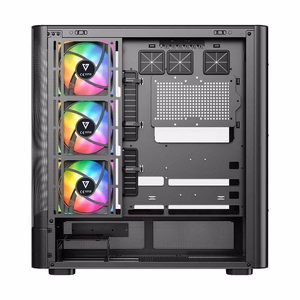 MODECOM Volcano AQ300 ARGB -miditornikotelo, musta