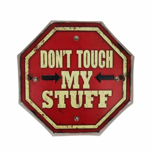 RETRO metallikyltti LED Don't Touch Forever Light