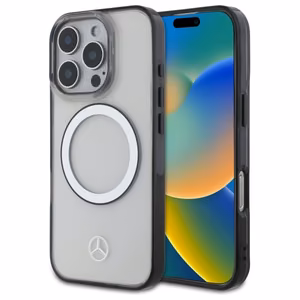 Mercedes Printed Logo MagSafe Suojakuori iPhone 16 Pro Max:lle - läpinäkyvä