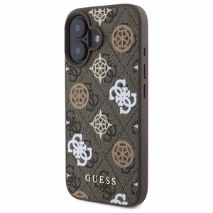 Guess 4G Printed Stripes MagSafe Suojakuori iPhone 16:lle - Ruskea