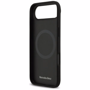 Mercedes Nahkainen Laurel Leaves MagSafe Suojakuori iPhone Air:lle - musta