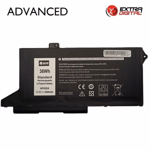 Kannettavan tietokoneen akku DELL WY9DX, 3200 mAh, Extra Digital Advanced
