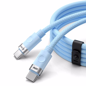 Orico CDX 60W 3A Power Delivery USB-C - USB-C kaapeli 1m - sininen