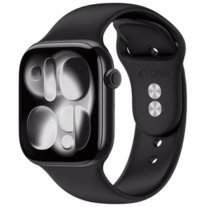 Tech-Protect Silikoninen Hihna Apple Watch 4/5/6/7/8/9/SE (38/40/41 mm) musta