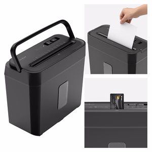 Compact cross-cut document shredder, P-4 GDPR, 4 sheets, 8 l