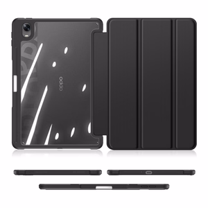 Dux Ducis Toby panssaroitu Flip Smart Case Oppo Pad kynänpidikkeellä Musta