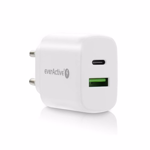 Laturi 1 x USB Quick Charge 3.0, 1 x USB-C PD PPS 25 W, valkoinen