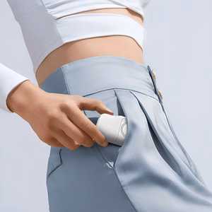Wozinsky WF16-YLS 5000mAh 15W Lightning Mini Power Bank, jossa on sisäänrakennettu USB-C-kaapeli ja Apple Watch -laturi - Valkoinen