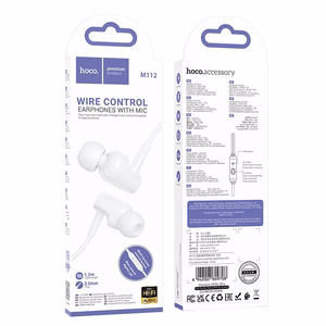 Handsfree Hoco M112 3,5mm white