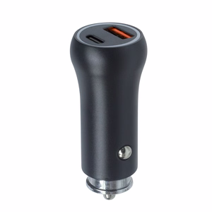 Setty autolaturi USB-A + USB-C 20W CC-AC-201, musta