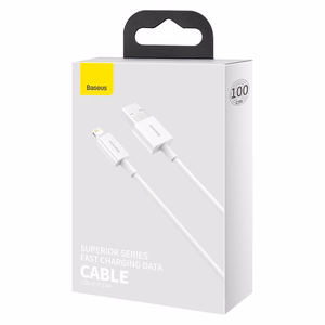Baseus CALYS-A02 puhelinkaapeli valkoinen 1 m USB A Lightning