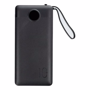 Varavirtalähde Veger C10 (W1116) 10000 mAh sisäänrakennetuilla Micro-USB / Type-C / Lightning -kaapeleilla musta