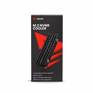 SAVIO AK-60 -jäähdytin M.2 NVME 2280 -asemille, musta