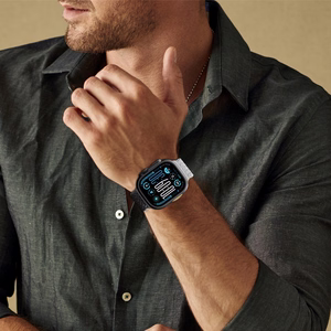 2 kpl AmazingThing Blend Band Apple Watch 45/46/49mm:lle - harmaa-musta / harmaa