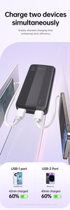Varavirtalähde Awei P19K 5V/2.4A 20000mAh musta